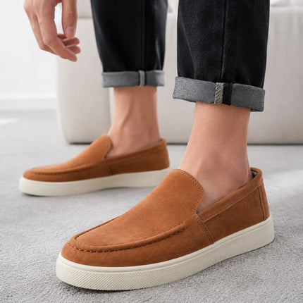 Scarpe casual da uomo estive, comode, con plateau, mocassini di design, traspiranti, slip-on, scarpe da ufficio piatte da uomo