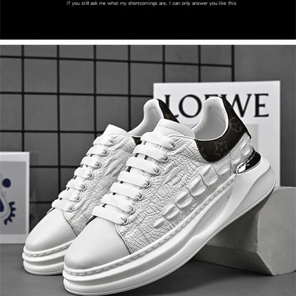 Leather Shoes Men's Skateboard Cricket for Men Sports Running Sneakers Male Luxury Designer Flats Platform