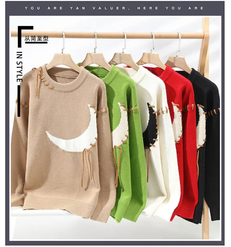 2025 Korean Style Men Women Sweater Knitted Trendy Youth Student Style Knitwear Top Casual Warm Crew Neck Knitted Pullover 4XL-M