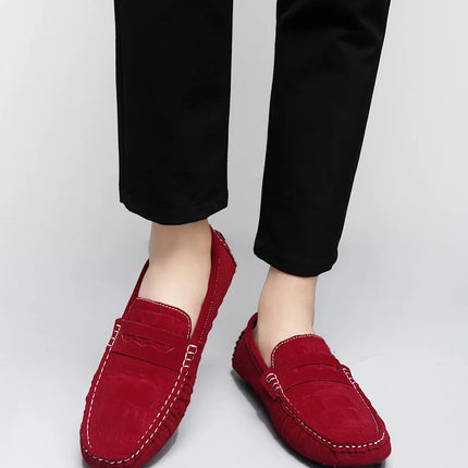 Scarpe Italiane Formali da Uomo, Mocassini in Pelle Fatti a Mano, Scarpe Casual da Guida, Slip-on di Lusso Comodi per Uomo