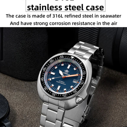 ADDIESDIVE 2025 NEW NH35A Automatic Mechanical Watches Watch For Man BGW9 Blue Luminous 20Bar Waterproof Sapphire Glass Japan