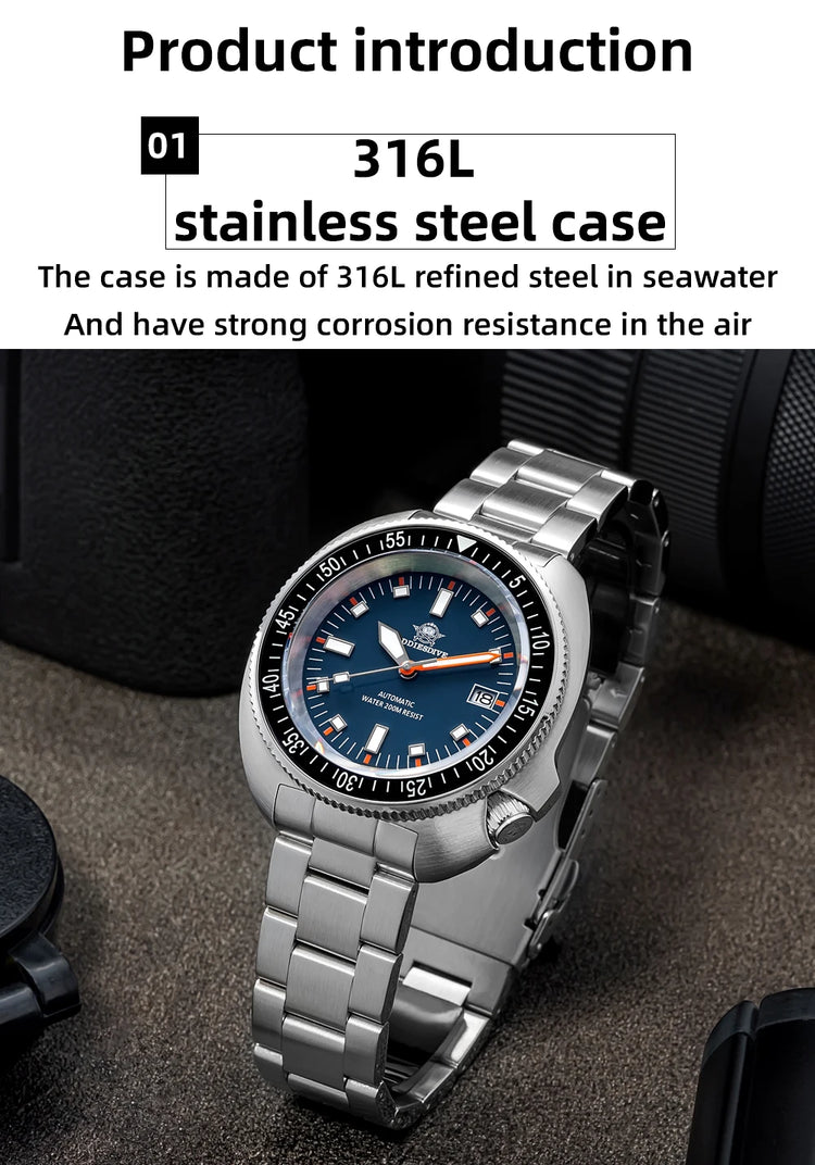 ADDIESDIVE 2025 NEW NH35A Automatic Mechanical Watches Watch For Man BGW9 Blue Luminous 20Bar Waterproof Sapphire Glass Japan