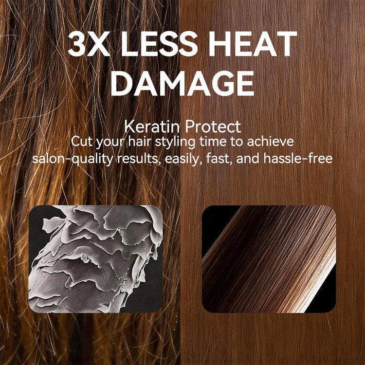 4‑in‑1 Multifunctional Hot Air Brush, One‑Step Hair Dryer, Straightener Curling Iron, Ionic Hot Comb for Salon‑Level Hairstyle