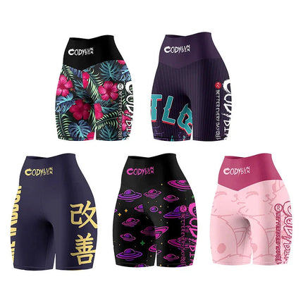 Yoga Women's MMA BJJ Training Fight Boxing Shorts Gym Jiu-Jitsu Muay Thai Wrestling Compression Shorts Sportswear For Ladies PlatiNum