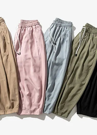 Men's Oversized Wide Leg Pants Comfortable Harajuku Style Joggers Casual Loose Fashion Elastic Waist Streetwear