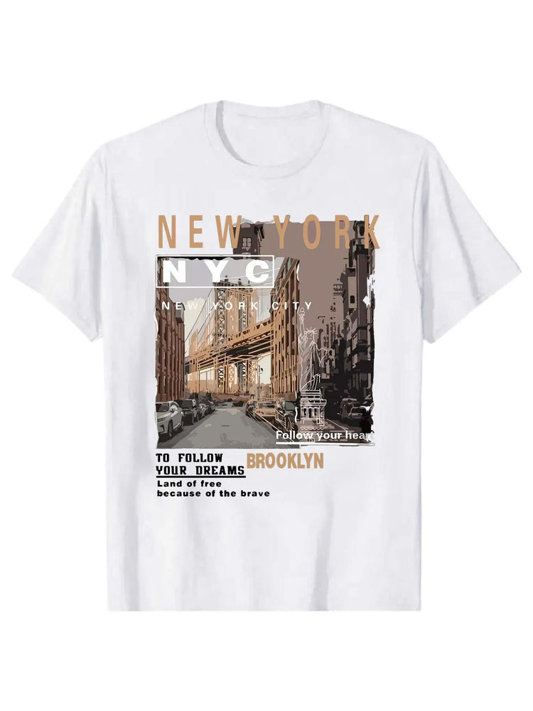 T-shirt estiva da uomo a maniche corte con motivo stampato, stile unisex, adatta per feste in casa come regalo