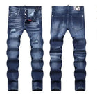 New Fashion Men Black Ripped Denim Jeans talian High Street Style Denim Pants High Quality Male Slim Fit Denim Trousers Size 38 PlatiNum