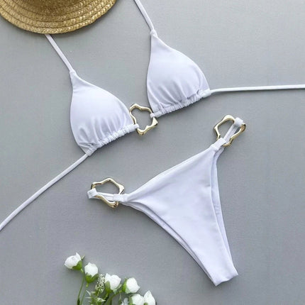Micro Bikini Sexy da Donna, Costumi da Bagno Femminili, Set Bikini Push-Up, Abbigliamento da Spiaggia, Biquini Brasiliano PlatiNum