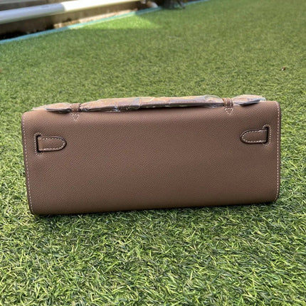 New Ladies Wide Shoulder Strap Large Capacity Bag Niche Luxury Designer Shoulder Crossbody  Head Layer Cowhide Leather PlatiNum