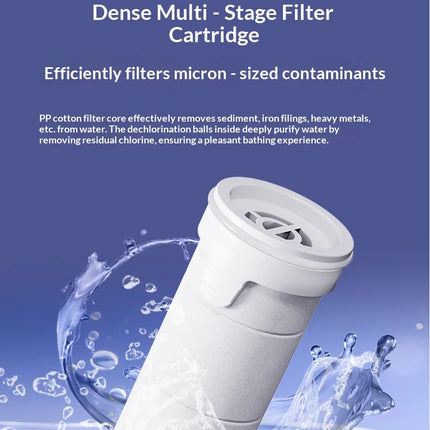 Soffione doccia autopulente a 4 modalità con spazzola in silicone, arresto acqua con un tasto, massaggio ad alta pressione, soffione in ABS con filtro
