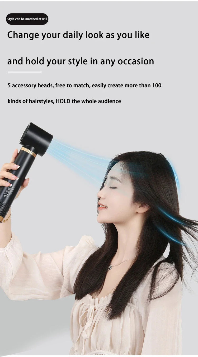 5 in 1 Hair Dryer Brush Hot Comb Set Professional Curling Iron Hair Straightener Styling Tool Air Styling Hair Dryer Household