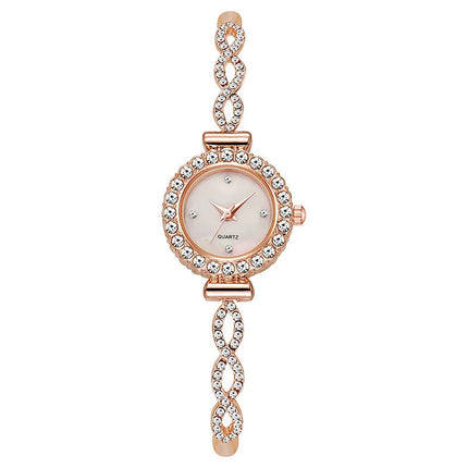 Orologio da donna con strass alla moda, bracciale da donna, orologi al quarzo, orologio Relogio platinumshop