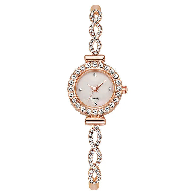 Orologio da donna con strass alla moda, bracciale da donna, orologi al quarzo, orologio Relogio platinumshop