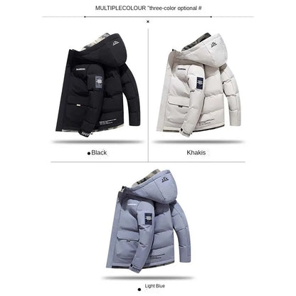 2025 Outdoor Warm Thick Jacket and Tactical Pants, Winter Windproof, Cold-resistant, Warm Fishing, Cycling, Skiing, Clothing