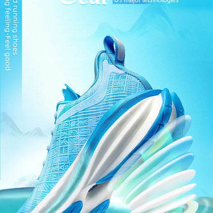 ONEMIX Scarpe da corsa da uomo in stile cinese Traspirante Carattere di moda Vamp Cuscino d'aria Scarpe sportive Scarpe da ginnastica da passeggio all'aperto PlatiNum