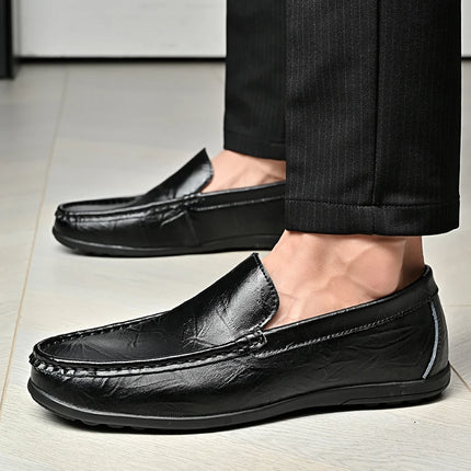 Scarpe Casual da Uomo in Pelle PU, Nuovi Arrivi, Mocassini Leggeri e Comodi, Scarpe da Guida e da Cerimonia, Slip-On
