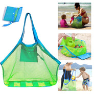 Borsa a rete protettiva per bambini con sabbia, borse portaoggetti per giocattoli da bagno per bambini, borsa da spiaggia grande per asciugamani, borsa per trucco cosmetico da donna