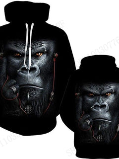 Funny Monkey/Orangutan Face 3d Print Hoodie Men Women Fashion Plus Size Tracksuit Casual Animal Hoodie Sweatshirt Winter Clothes