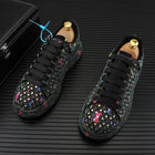 Hot Sale Rhinestone Canvas Shoes Mens Casual Skate Shoes Fashion Street Hip Hop Canvas Sneakers Men Platform Vulcanized Shoes