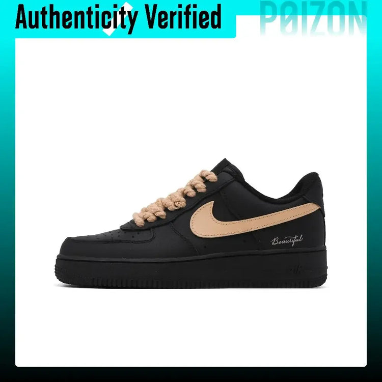 Nike Air Force 1 Skate Shoes Unisex Low-top Black CW2288-001（Team1697-）