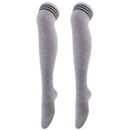 Calze Jk da donna Calzini cosplay per feste di Halloween Calzini sopra il ginocchio Calzini caldi Calza per stivali da donna Calzini lunghi a tripla banda