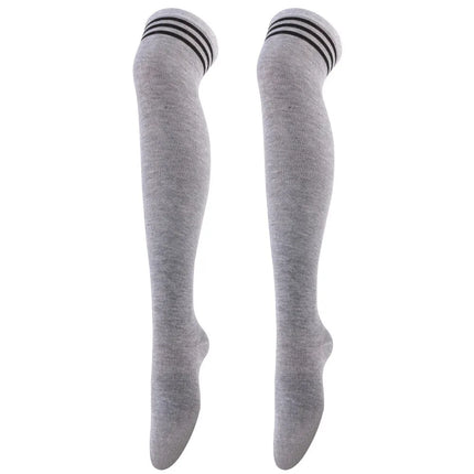 Calze Jk da donna Calzini cosplay per feste di Halloween Calzini sopra il ginocchio Calzini caldi Calza per stivali da donna Calzini lunghi a tripla banda