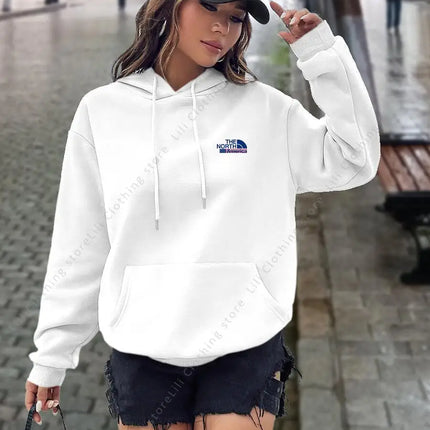 North America letter Print Hoodies Women tops Sweatshirt Aesthetic Hooded Shirt pink designer Luxury clothing Woman y2k clothes