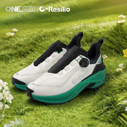 ONEMIX Sneakers da corsa per esterni Scarpe da trail elastiche da uomo Sneakers da donna leggere e traspiranti Coppia scarpe casual impermeabili PlatiNum