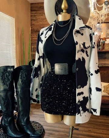 Women Blazer Long Sleeve Cardigan Wool Coat Digital Print Outerwear Spring Summer Blazers