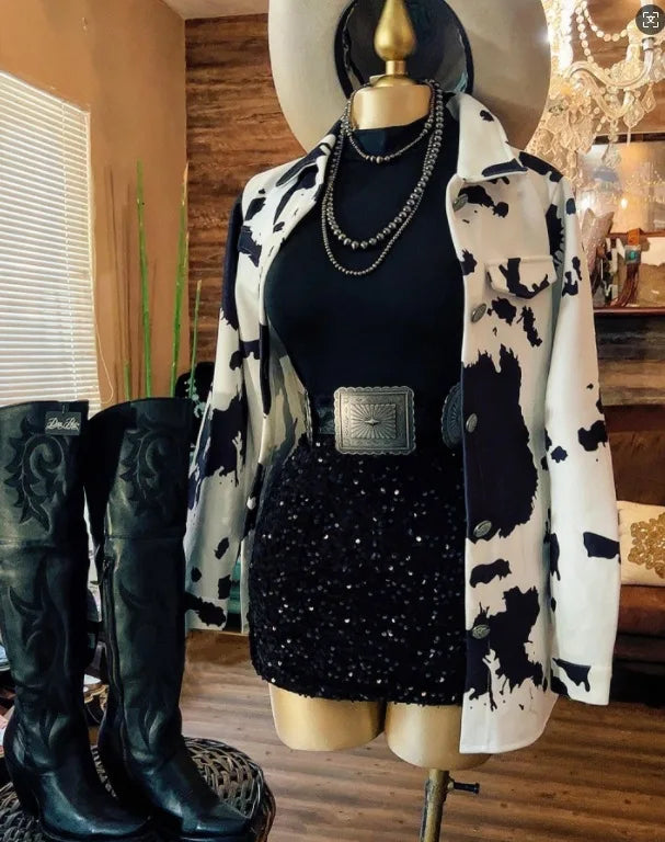 Women Blazer Long Sleeve Cardigan Wool Coat Digital Print Outerwear Spring Summer Blazers