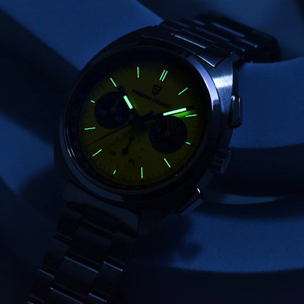Nuovo Orologio da Uomo PAGANI DESIGN Panda 2026, Orologio al Quarzo Retrò, Cronografo Impermeabile con Vetro Zaffiro AR, Luminoso, Sportivo, in Acciaio Inossidabile