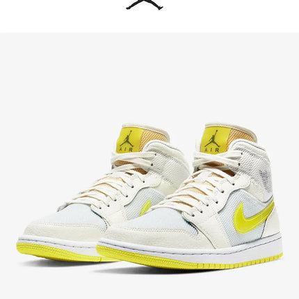 Scarpe da basket medie Nike originali Air Jordan 1 Mid AJ1 Lakers DB2822-107 platinumshop