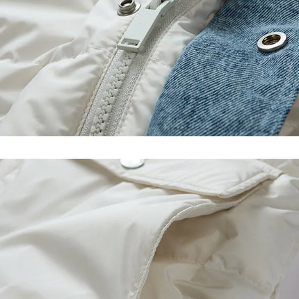 2025 Autumn and Winter New Down Jacket Fashionable Thickened Short Hooded Bakery Jacket for Men