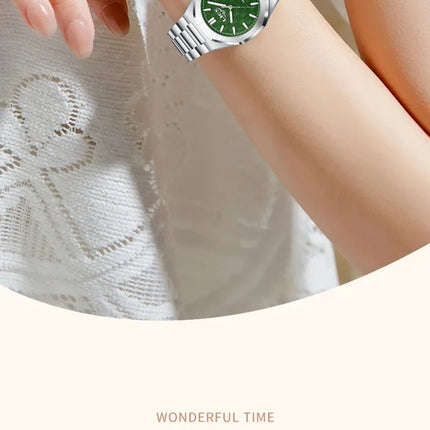 LIGE Orologio da donna elegante e lussuoso, orologio classico alla moda con data automatica, cinturino in acciaio inossidabile, orologi luminosi impermeabili per donna, regalo per signora platinumshop