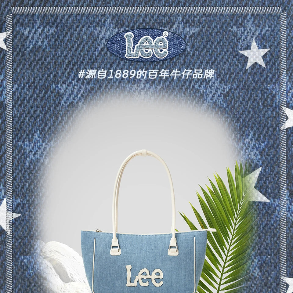 LEE Women Crossbody Shoulder Bag Double-strand Arched Handle Design Daily Travel Shopping Bag Stylish College Student Tote Bag