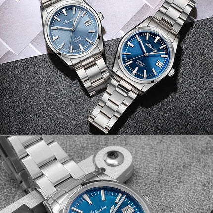 ADDIESDIVE Men's Automatic Mechanical Watch 316L Stainless Steel Luminous with Calendar 100M Waterproof Men's Wristwatch