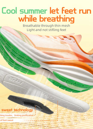 ONEMIX Scarpe da corsa da uomo in stile nuovo classico Scarpe sportive stringate da uomo Scarpe da ginnastica da jogging estive all'aperto Scarpe da ginnastica in rete PlatiNum