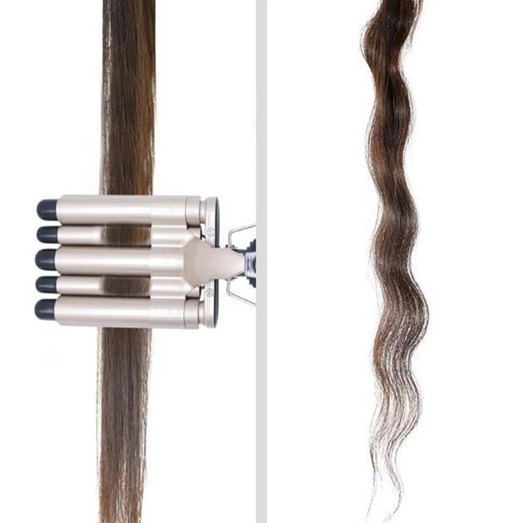 3 in 1 Deep and Small Reversible Big and Small Wave Styles Triple Barrel Deep Hair Waver Curling Iron and Curler