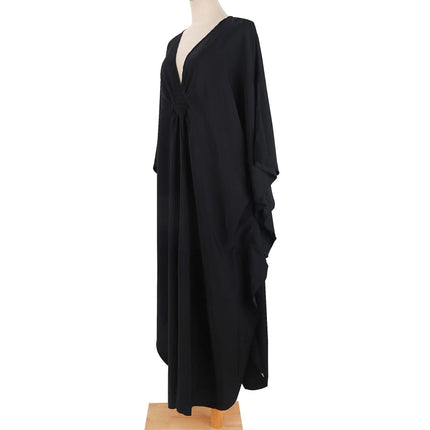 Cover Up Caftano casual da donna Taglie forti Abiti da spiaggia Abito da bagno con maniche a pipistrello platinumshop