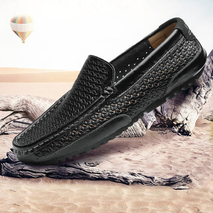 Scarpe casual da uomo di marca di lusso estiva Mocassini da uomo in vera pelle morbida Mocassini Designer italiano Scarpe da barca traspiranti