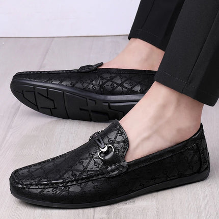 Nuovi Mocassini Neri da Uomo 2026, Scarpe in Pelle di Alta Qualità, Design Elegante, Suola Morbida, Comode Scarpe Casual