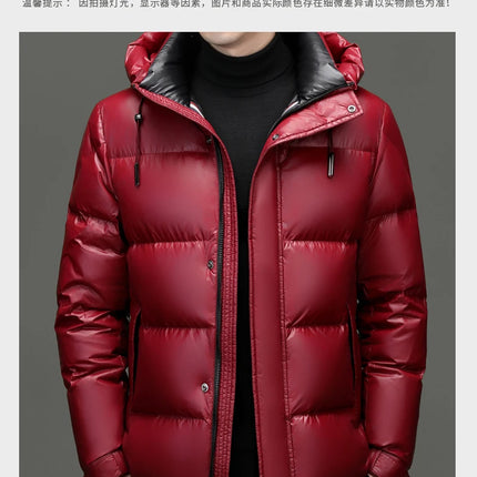 New arrival winter jacket 90% white duck down jackets men,mens thicken warm parkas winter down coat,autumn hooded parkas men