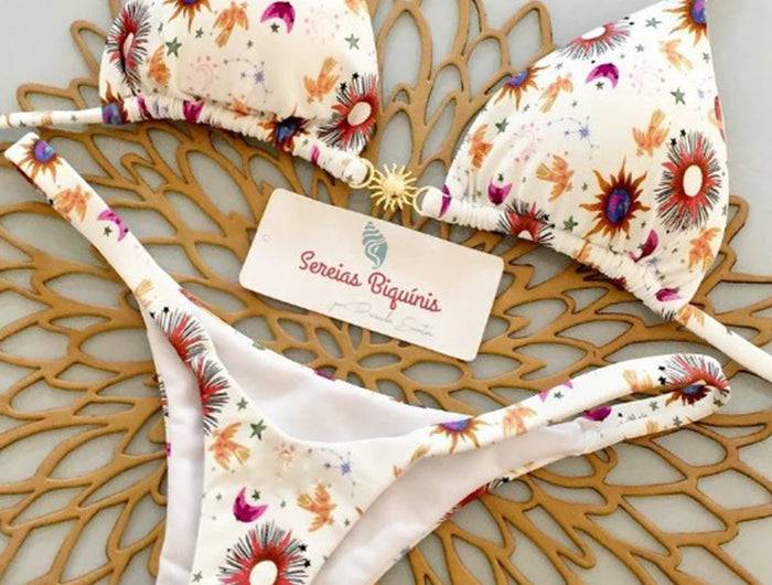 2026 Women's Bikini Swimsuit Sexy Tie Solid Color Split Women's 2-Piece Set Micro Swimwear