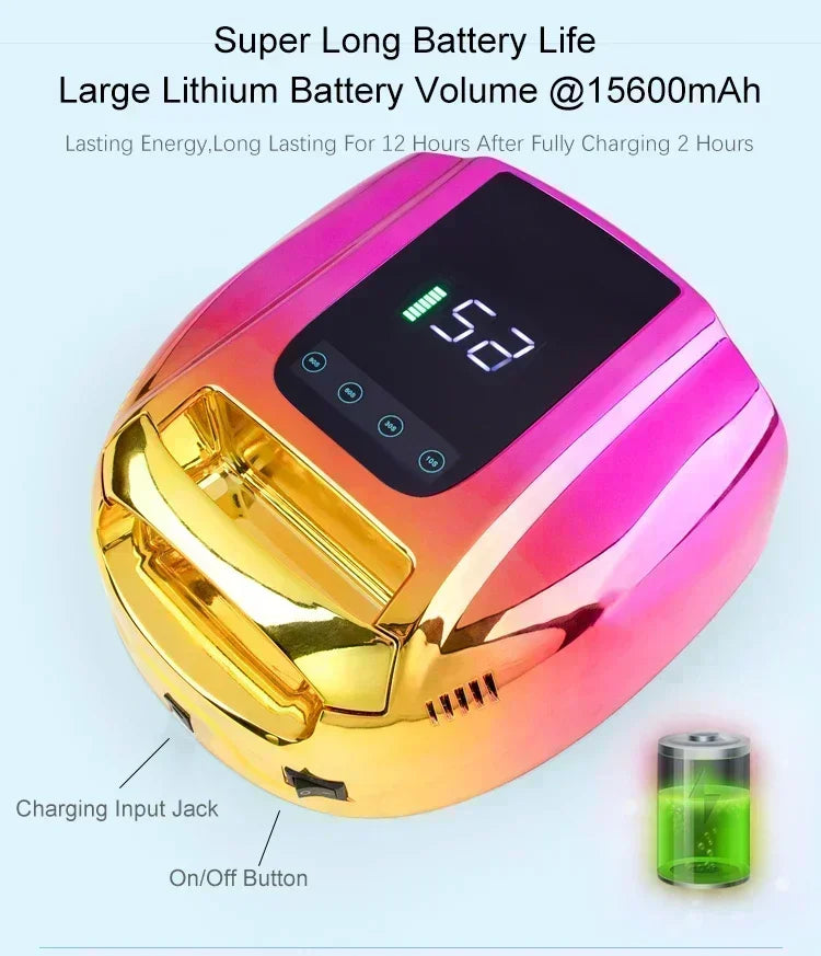 Wireless Rechargeable Uv‑Led Nail‑Lamp Cordless Gel‑Polish‑Dryer For Home‑Spa‑Manicure‑Session Portable Long‑Lasting Nail‑Curing‑Light