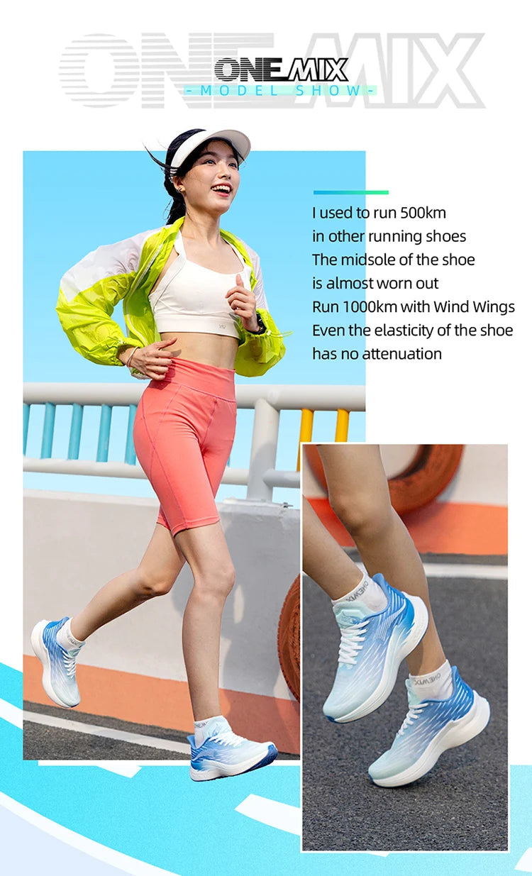 Scarpe da Corsa Traspiranti Onemix 2026 Wind Wings per Uomo e Donna, Ideali per Maratona, Sport e Attività all'Aperto platinumshop