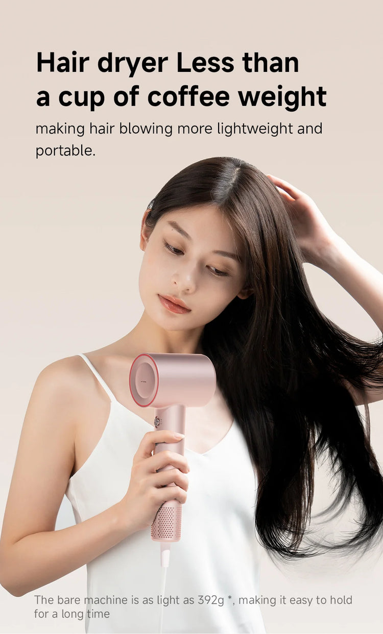 DOCO Hair Dryer 75m/s High Speed 200 Million Negative Ions Hair Care 110000 Rpm Professional Lightweight Home Travel Gift