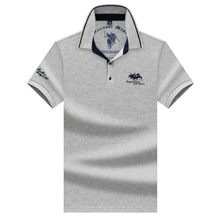 Men's Embroidered Short Sleeve Polo Shirt Casual Fashion Comfortable Summer Top