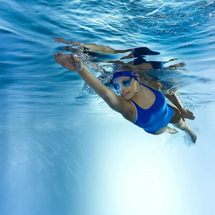 Cuffia da nuoto per bambini in tessuto PU cuffia da nuoto con turbante elastico per ragazzi e ragazze, comodi cappelli da bagno per piscina estensibili