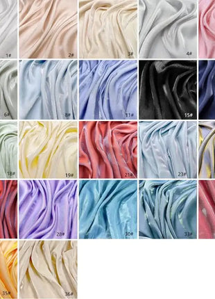 Tessuto di raso setoso in cristallo di vetro, tessuto iridescente glitterato, materiale per abiti lucidi, tessuto per indumenti lucido
