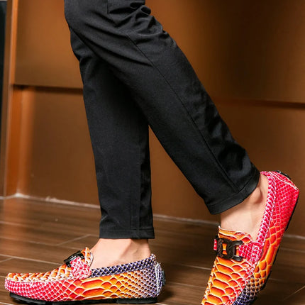 Mocassini in Pelle da Uomo 39-46, Scarpe Eleganti per Matrimoni e Feste, Calzature di Alta Qualità, Mocassini Slip-on di Lusso per Uomo